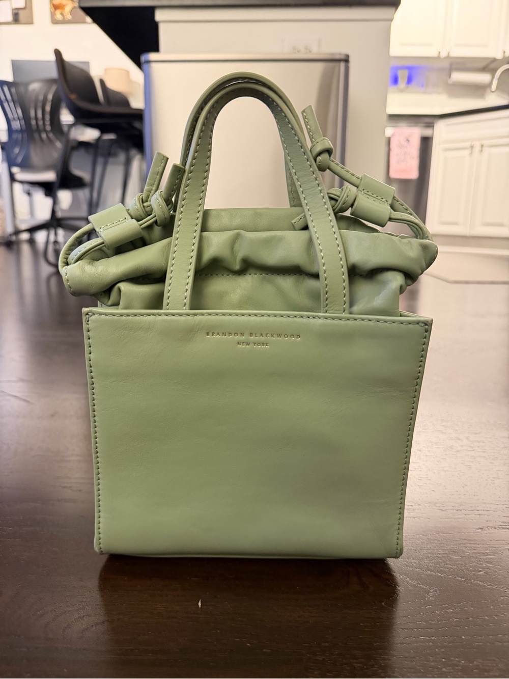 Brandon Blackwood Laura Mini Tote in Matcha Green